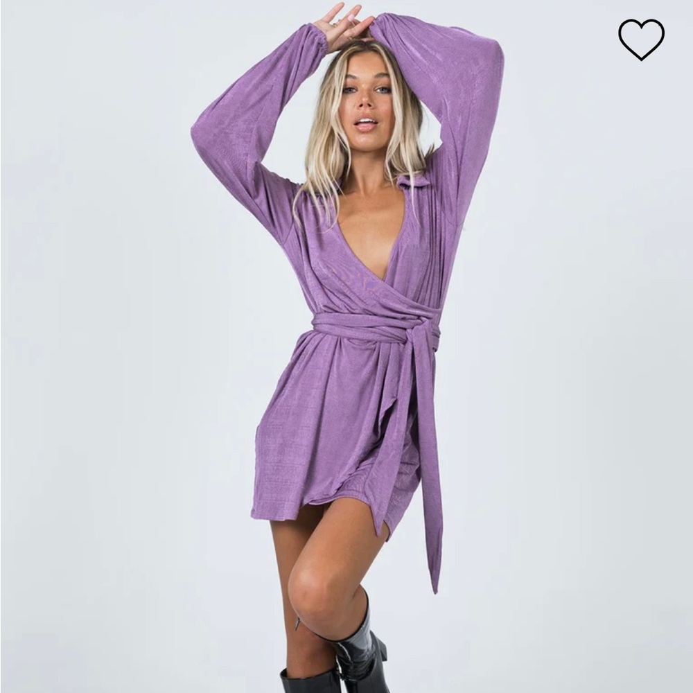 Princess Polly party time mini dress purple US2